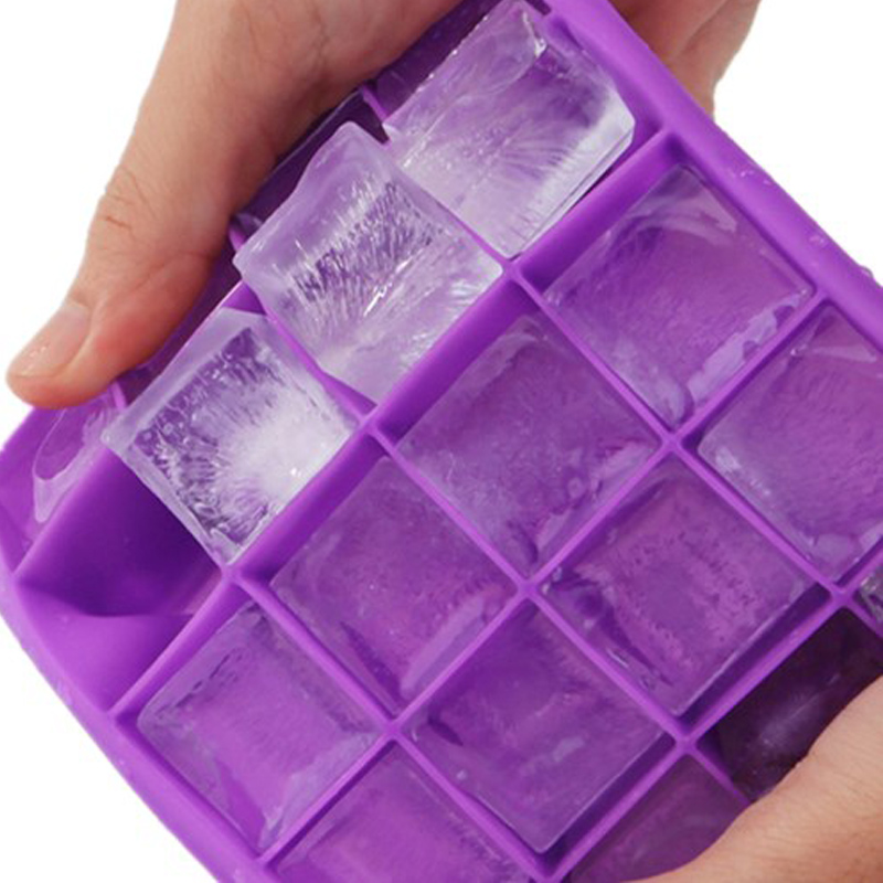 20 ciúb oighir cuas tráidire tráidire ciúb oighir silicone múnla bia grád bia ciúb oighir silicone solúbtha múnla tráidire