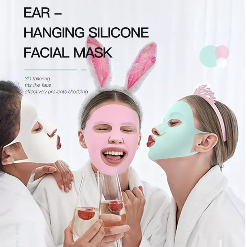 Clúdach masc masc silicone ath-inúsáidte masc craicinn silicone ath-inúsáidte moisturizing masc silicone masc frith-fhuascailt uirlisí cúraim aghaidhe