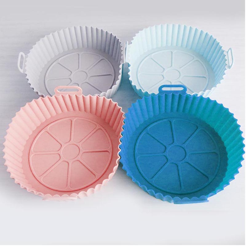 Friothálaí Aeir Silicone Pan, 8.5 ciseán friothála aeir orlach, gabhálais friochta aeir ghrád bia, líneálacha friothála aeir ath -inúsáidte, líneálacha pár athsholáthair, gan aon fhriotháil aeir glantacháin